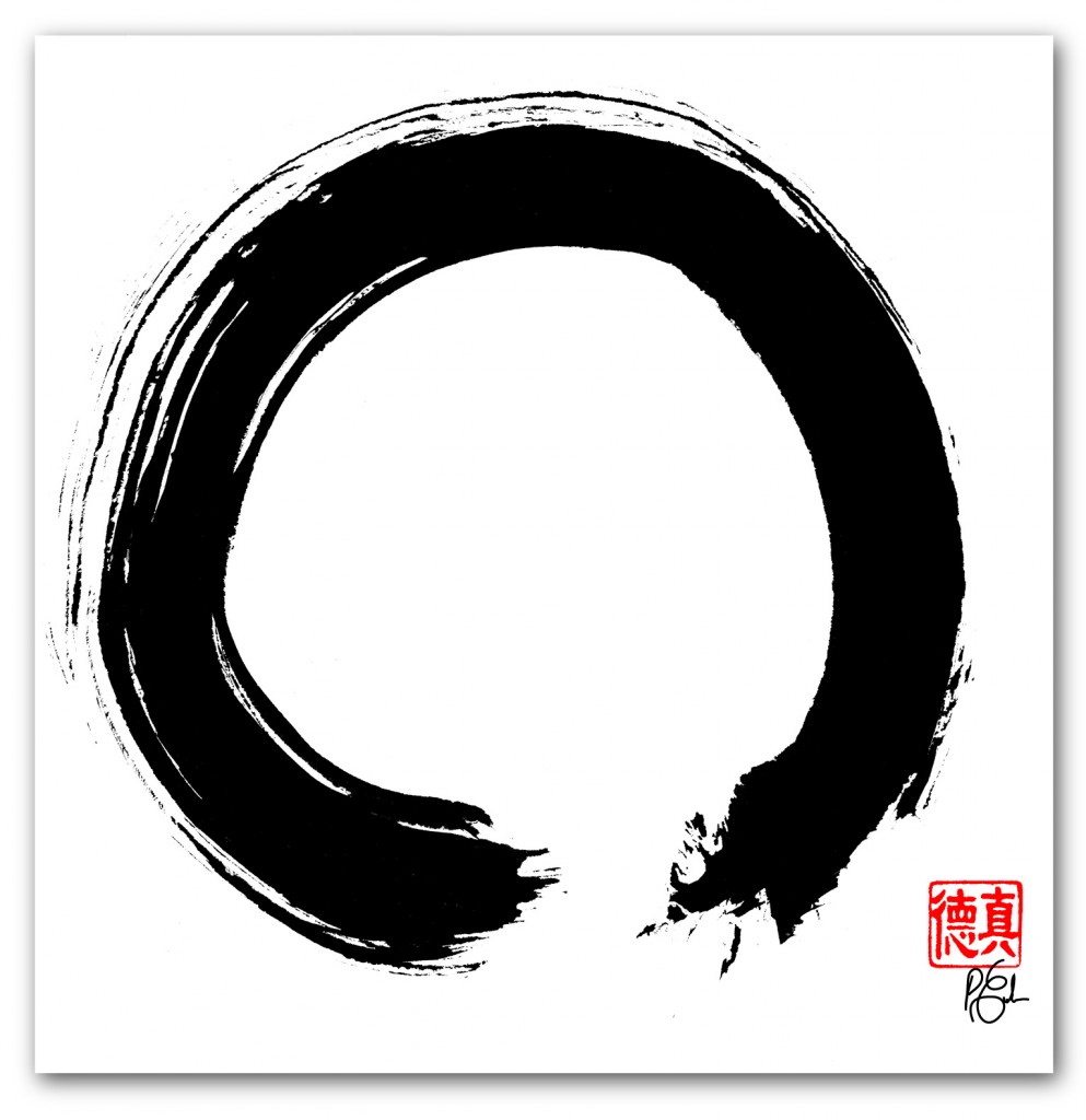 Zen Circle, Zen Enso Zen brush painting